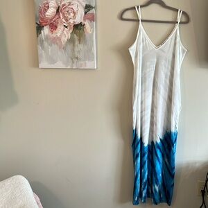 KENOCE NWOT Women’s Maxi Tie Dye Sleeveless Dress Size XL